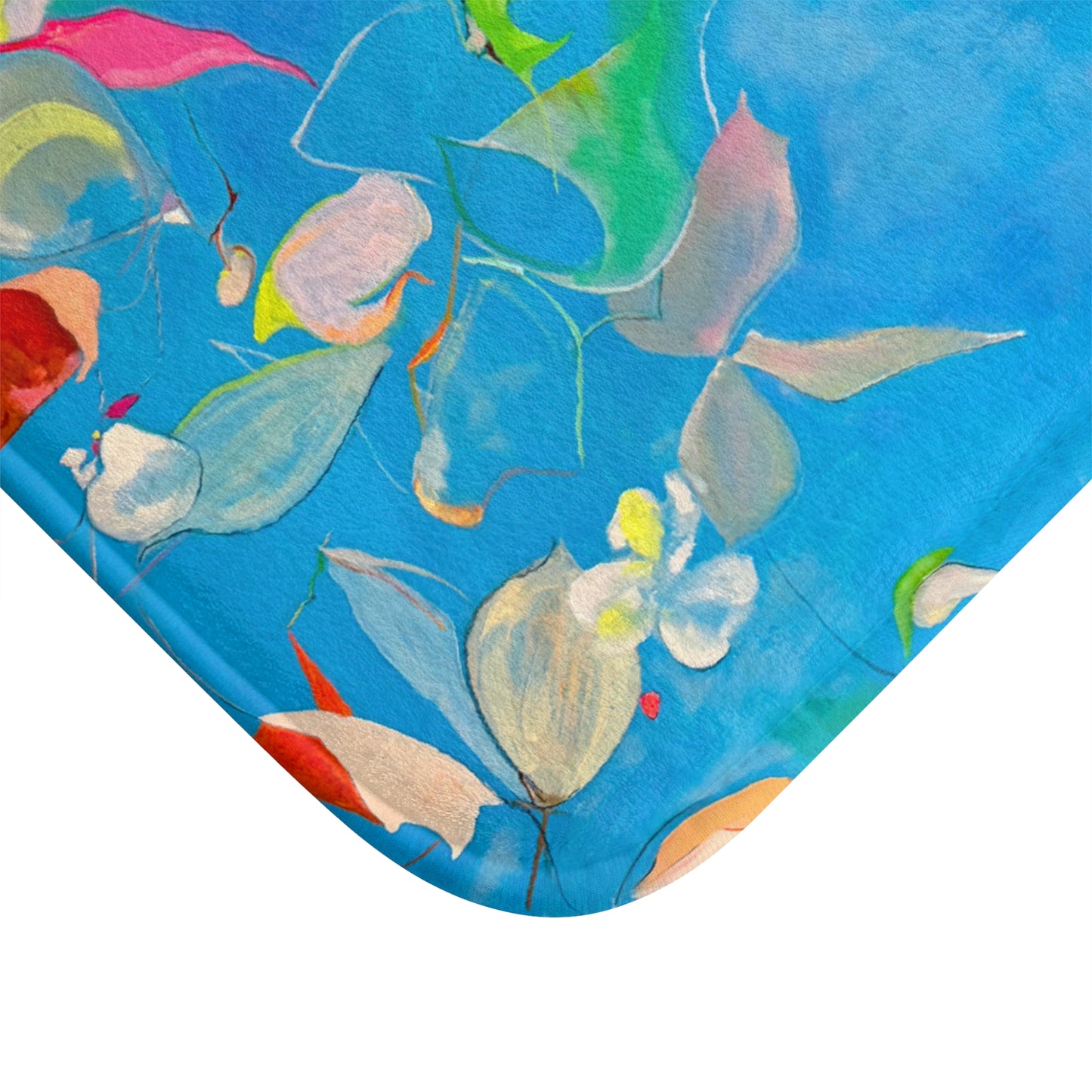 Bath Mats Abstract Dance Leaves