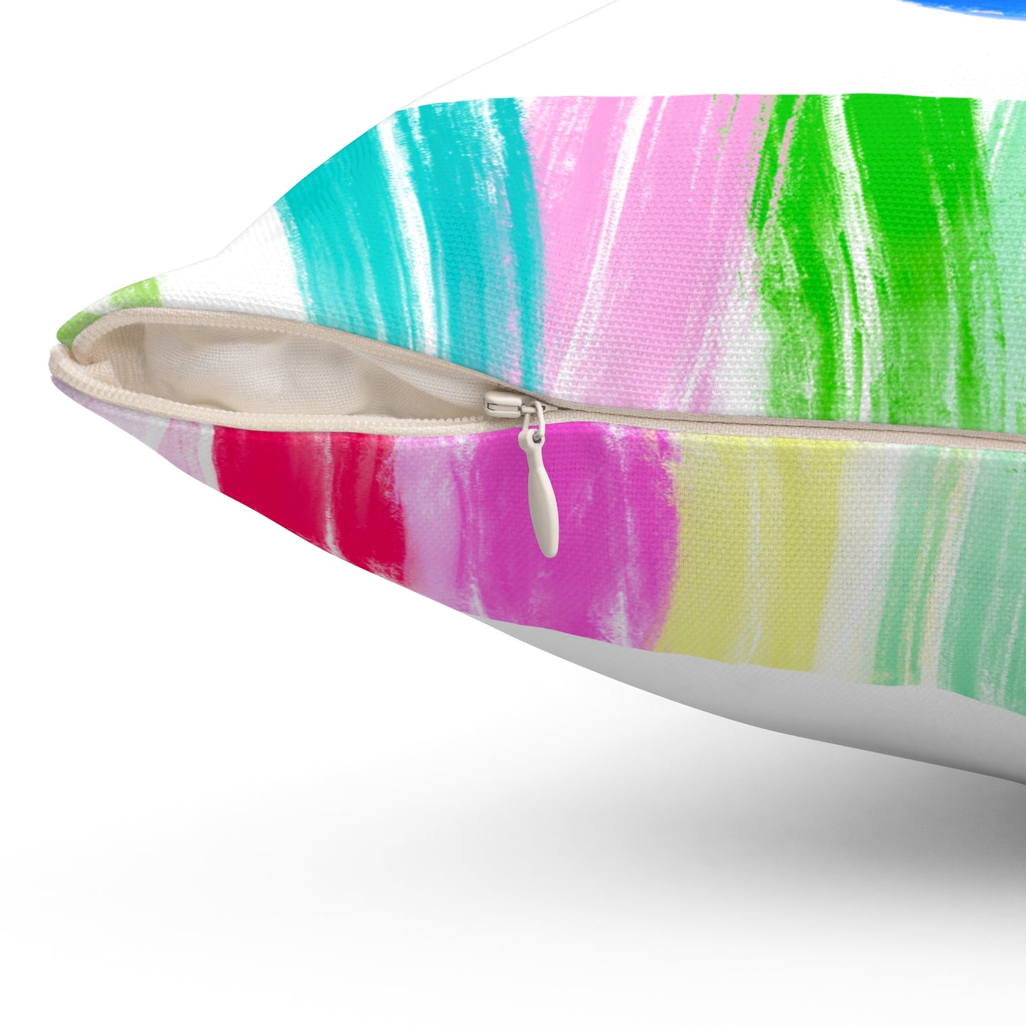 Mega Dot Polyester Square Pillow Butterfly