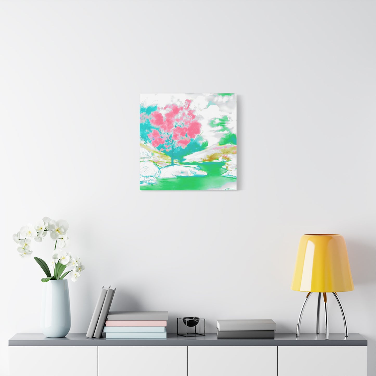 Joyful Landscape Matte Canvas, Stretched, 1.25"