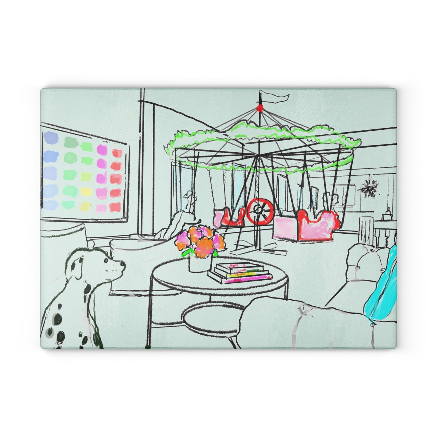 Glass Cutting Board Sketch & Slice