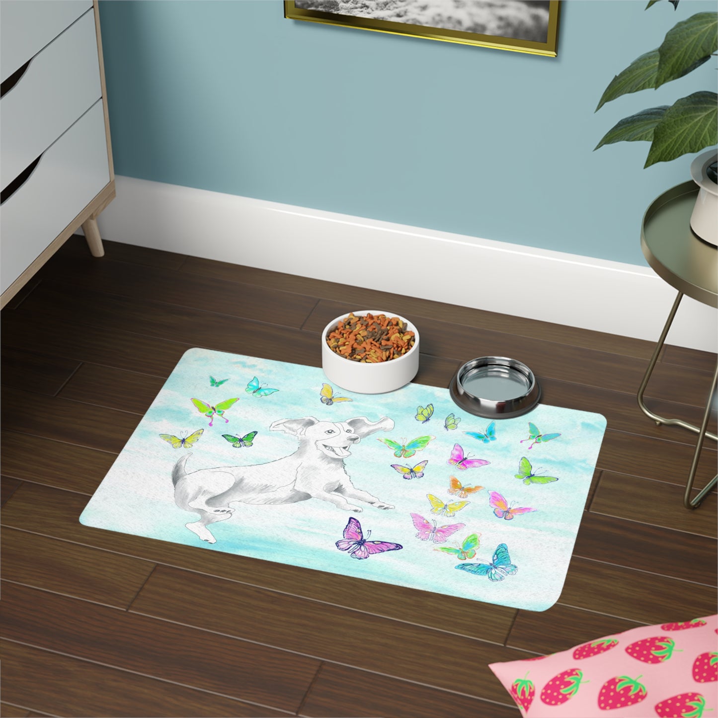 Dogi Butterfly Flutter Pet Food Mat Rescue Dog