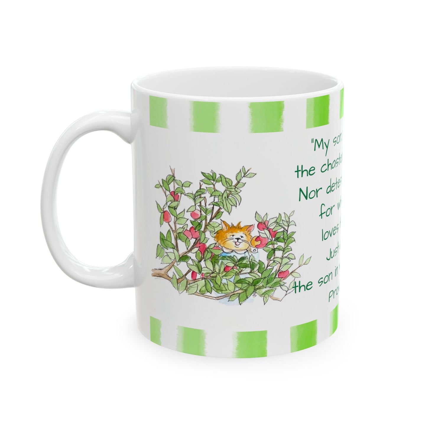 Kitty Fun Mug "My son, do not despise..."