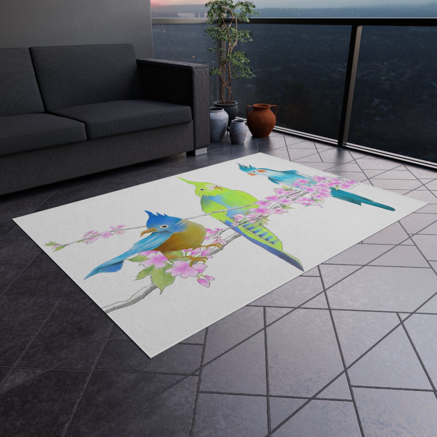 Cherry Chirp Indoor/Outdoor Rug