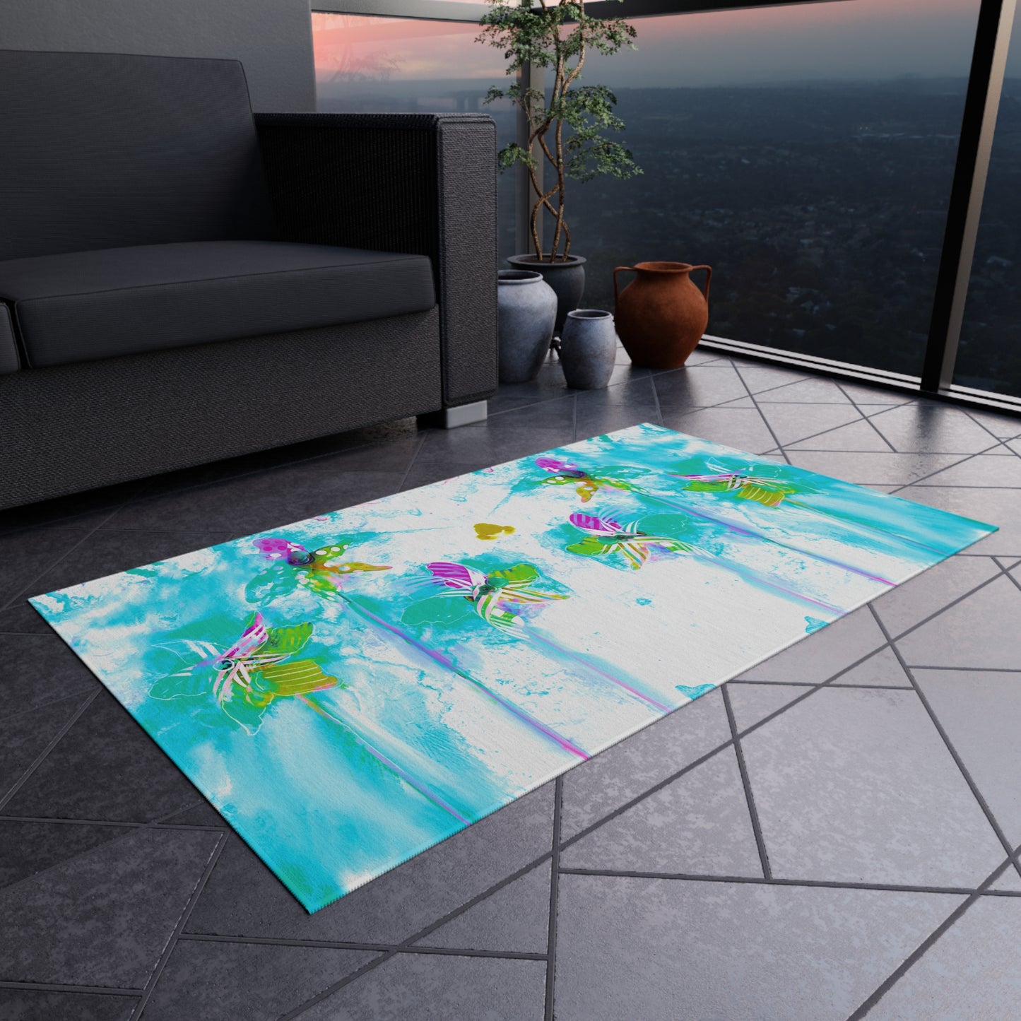 Pinwheels Indoor/Outdoor Rug