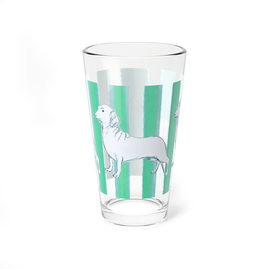 Dogi Fun Pint Glass, 16oz Dachshund