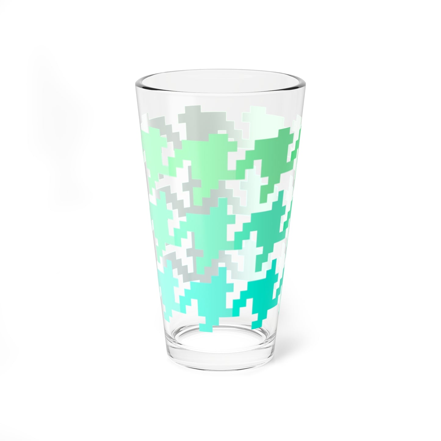 Mixing Glass, 16oz Houndstooth Fun