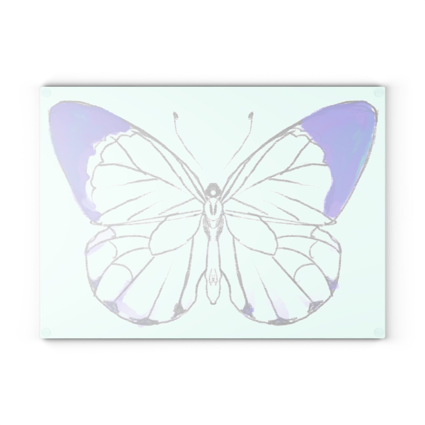 Chroma Glass Cutting Board Navy