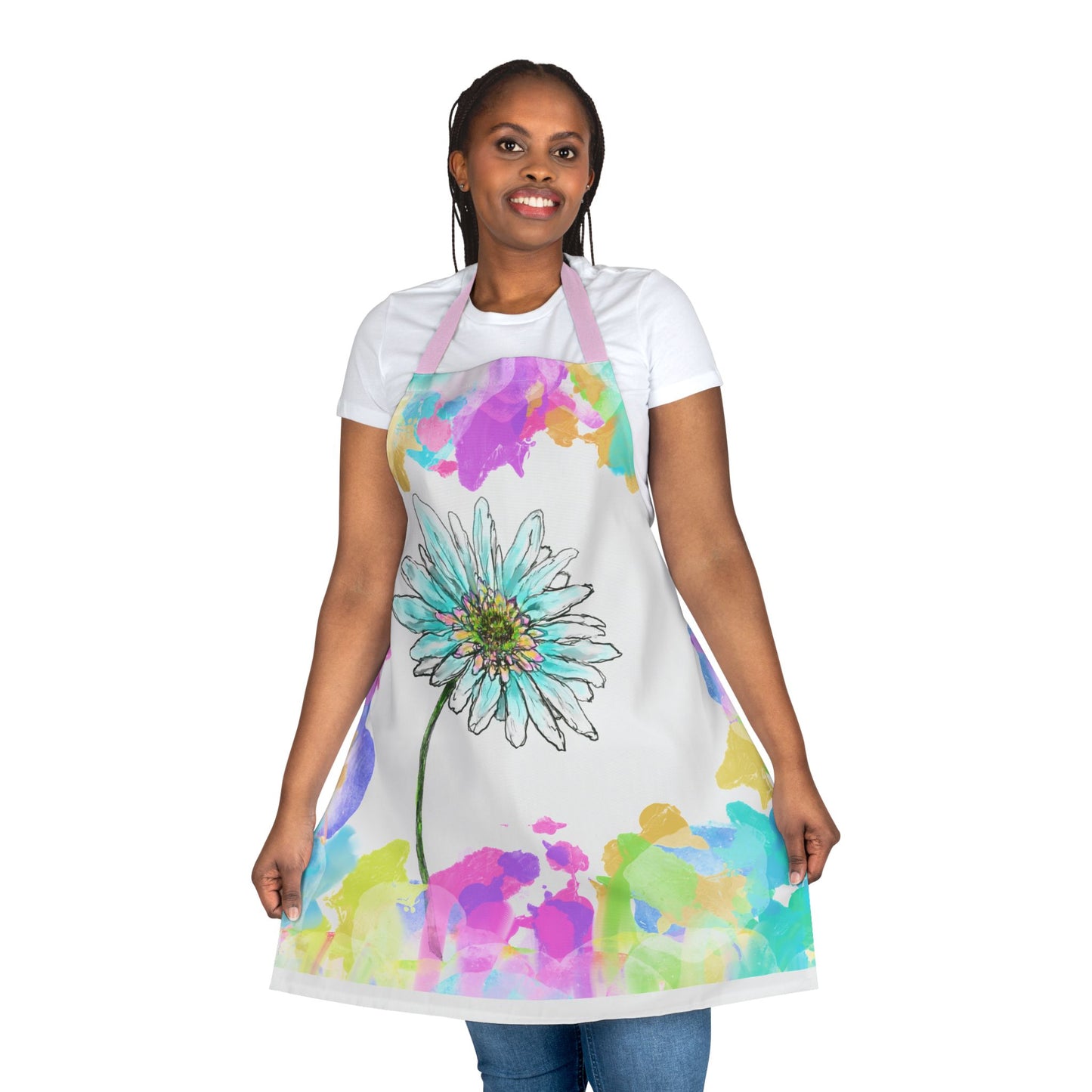 Zinnia Color Splash Apron