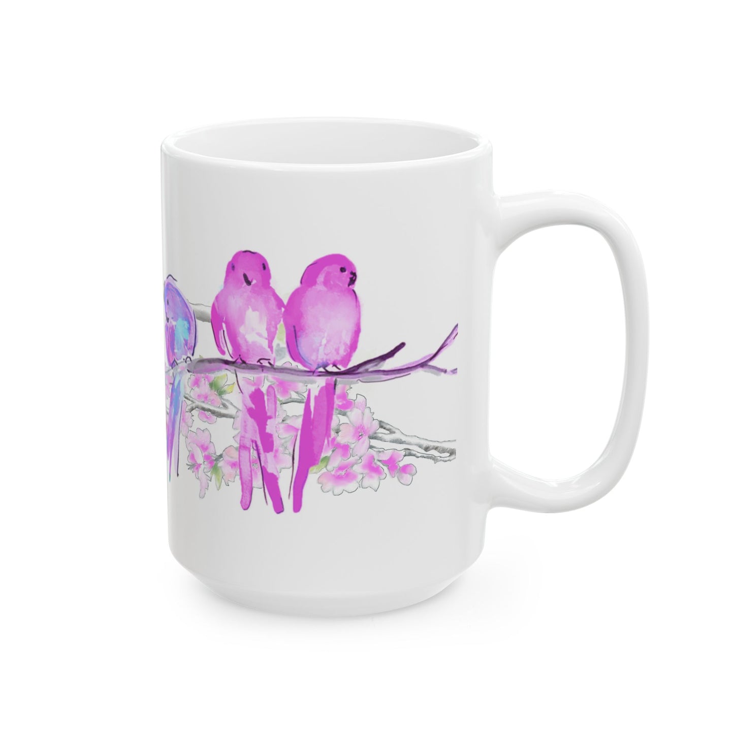 Blossoms & Birds Ceramic Mugs
