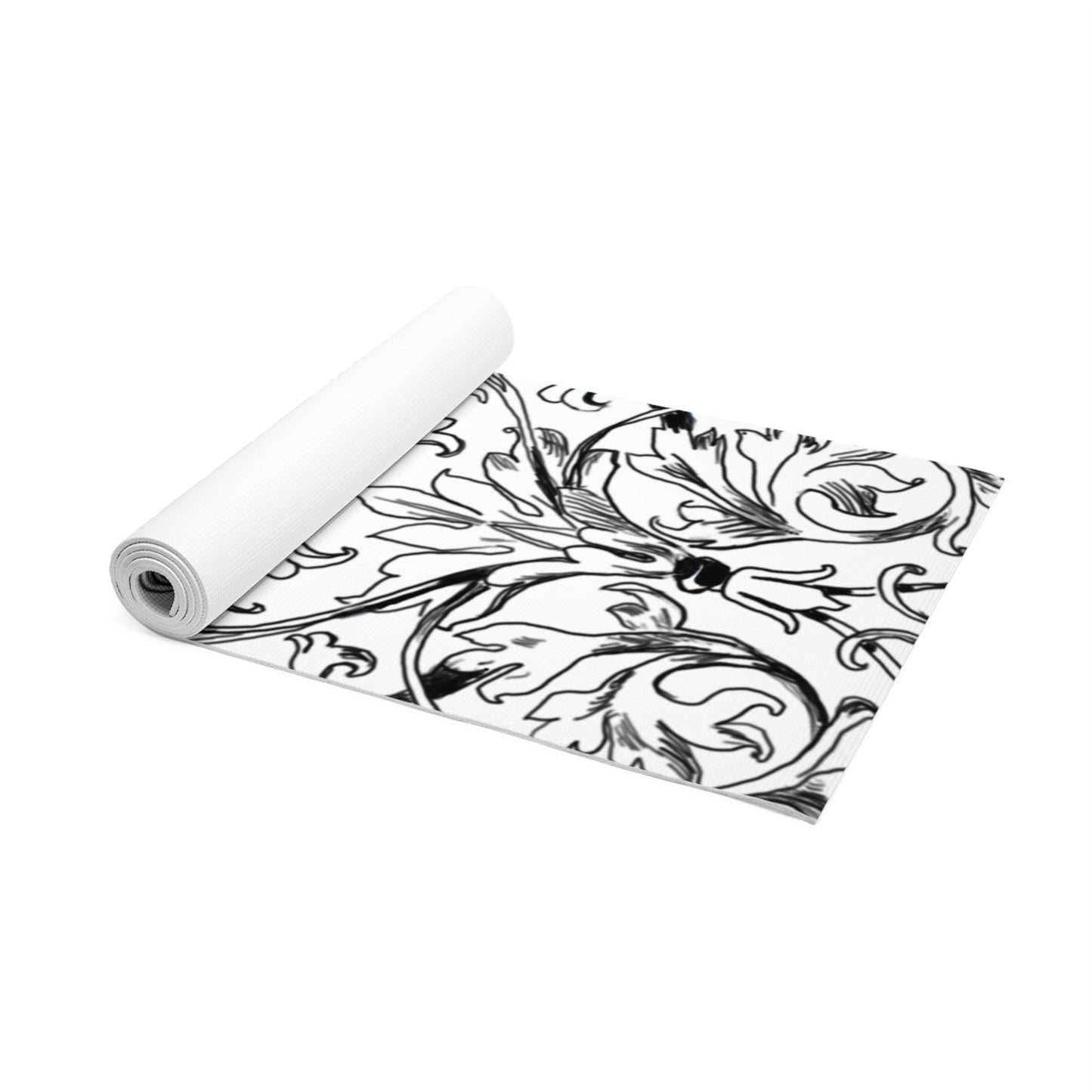 Scrollwork Exercise Mat Black