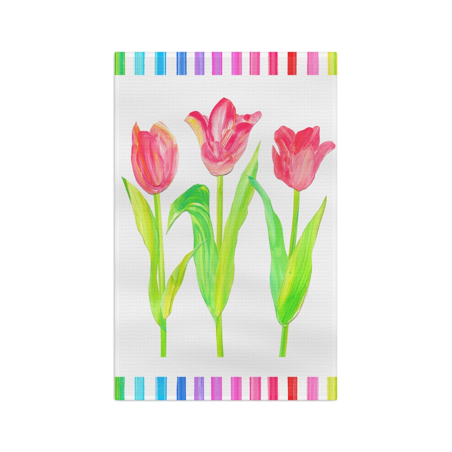 Vibrant Tulip Microfiber Tea Towel