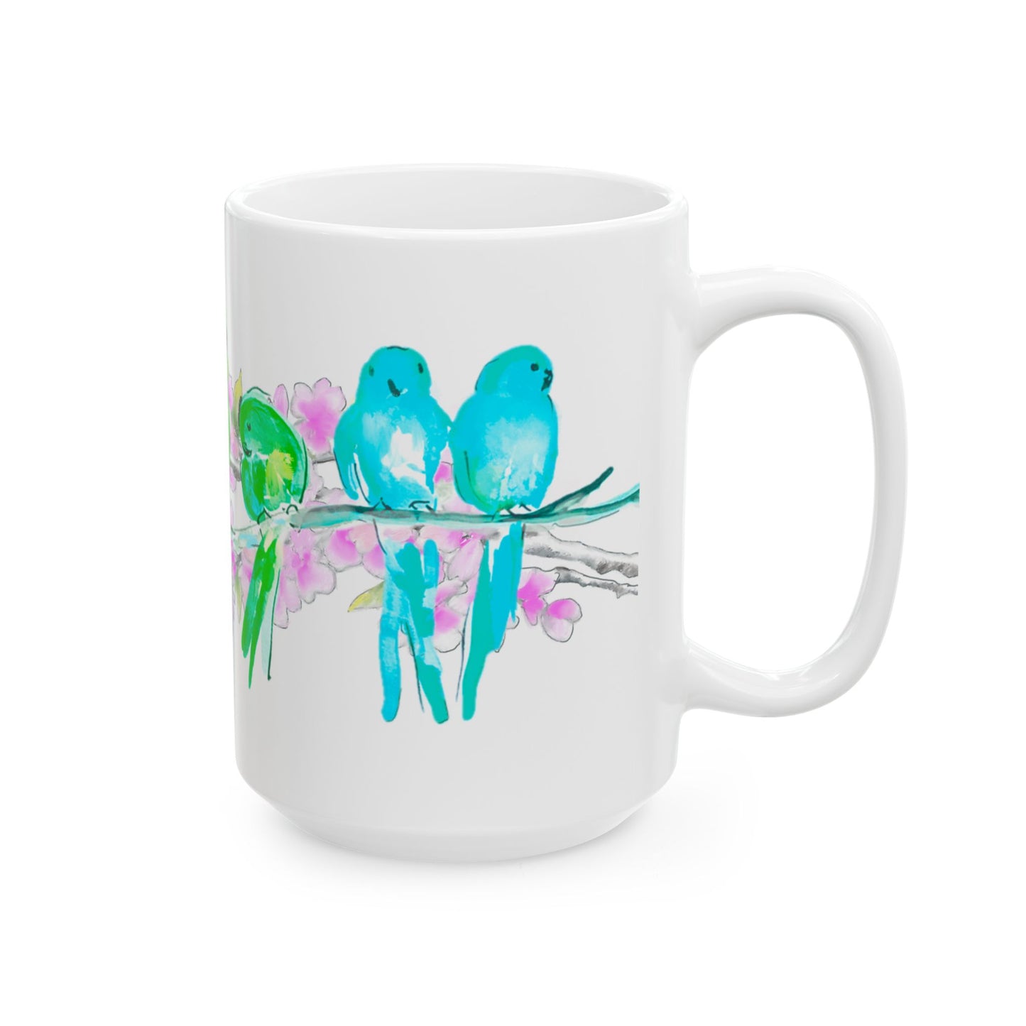 Blossoms & Birds Ceramic Mugs