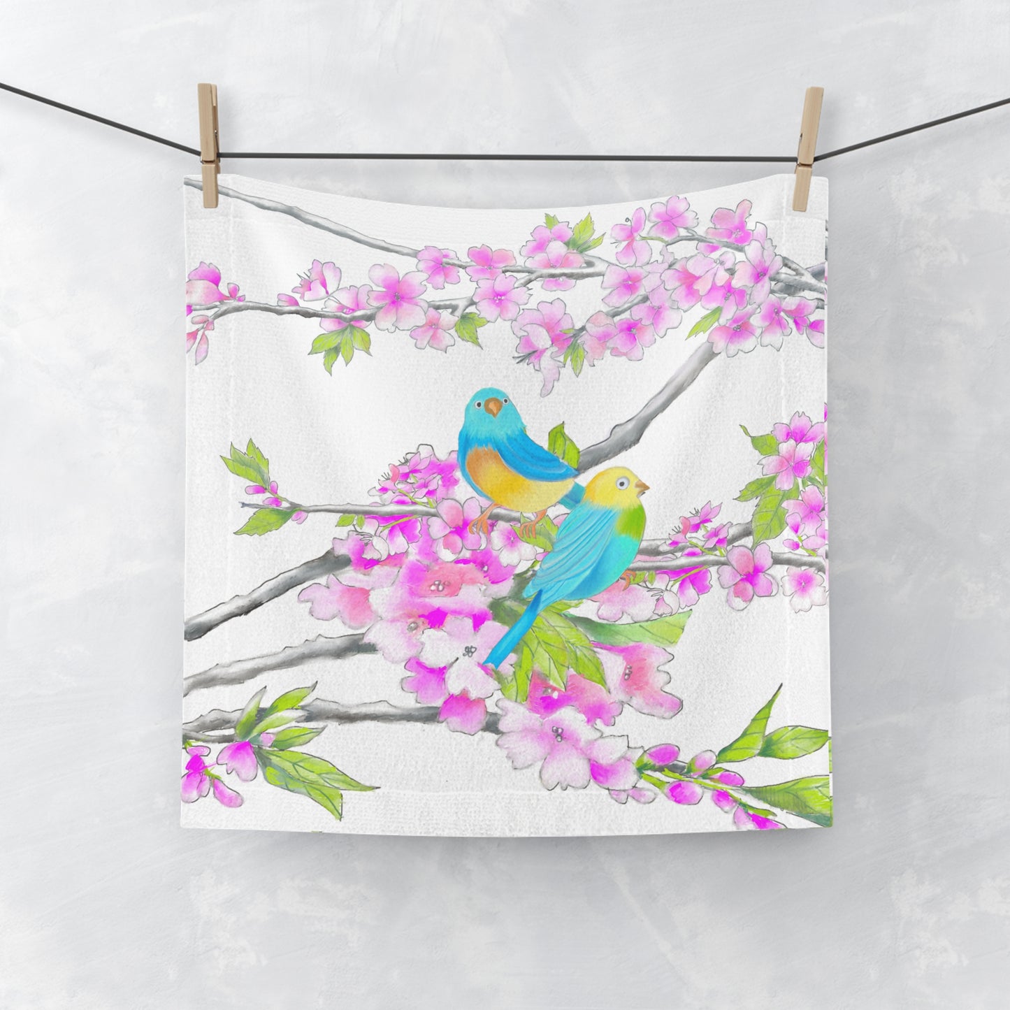 Face Towels Cherry Chirp