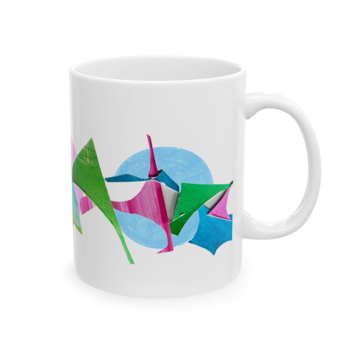 Pattern Play Mug Pink Red Blue