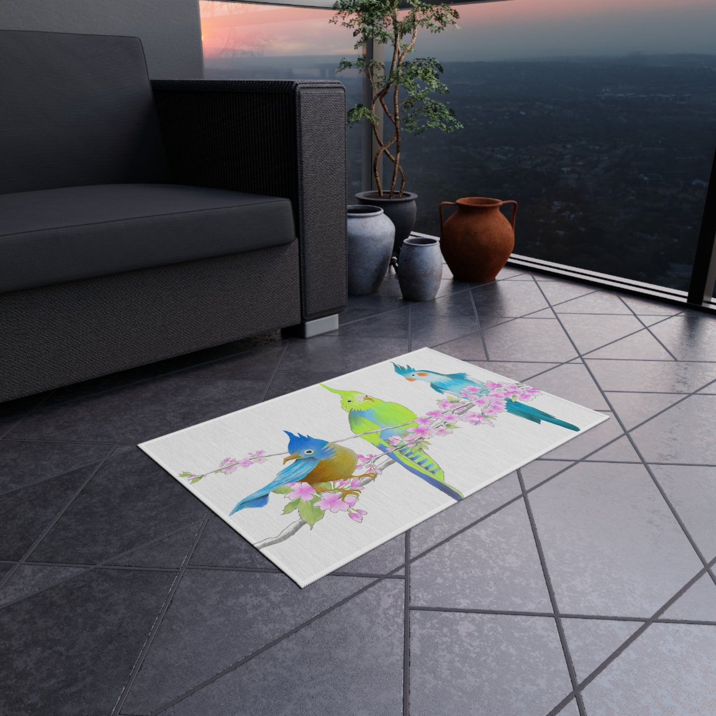 Cherry Chirp Indoor/Outdoor Rug