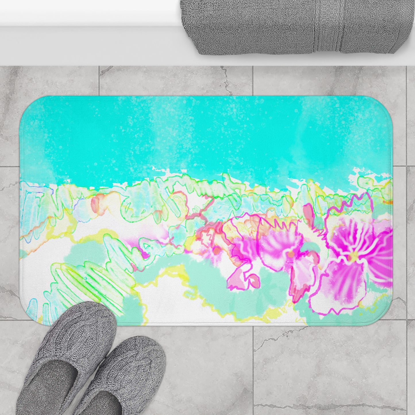 Bath Mats Color Bloom