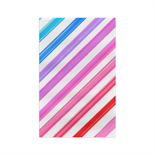 Diagonal Stripes Tea Towel