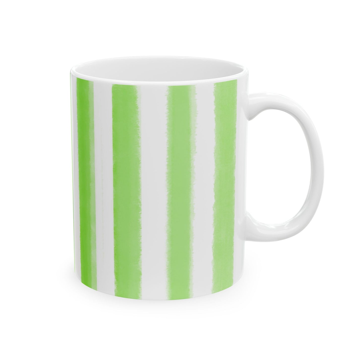 Dancing Tulips Mug Lime-Green Raspberry