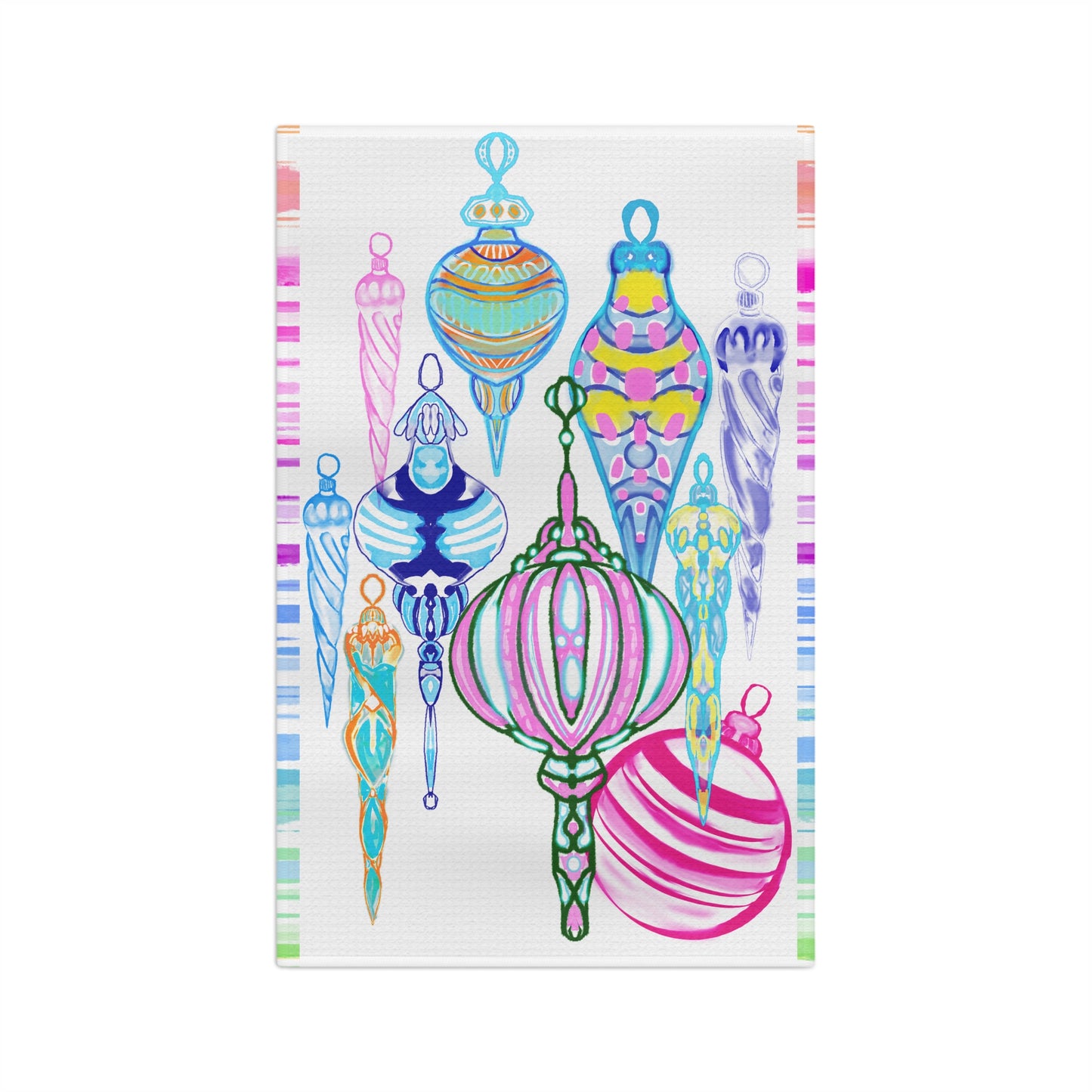 Dish Towels Microfiber Christmas Watercolor Joy