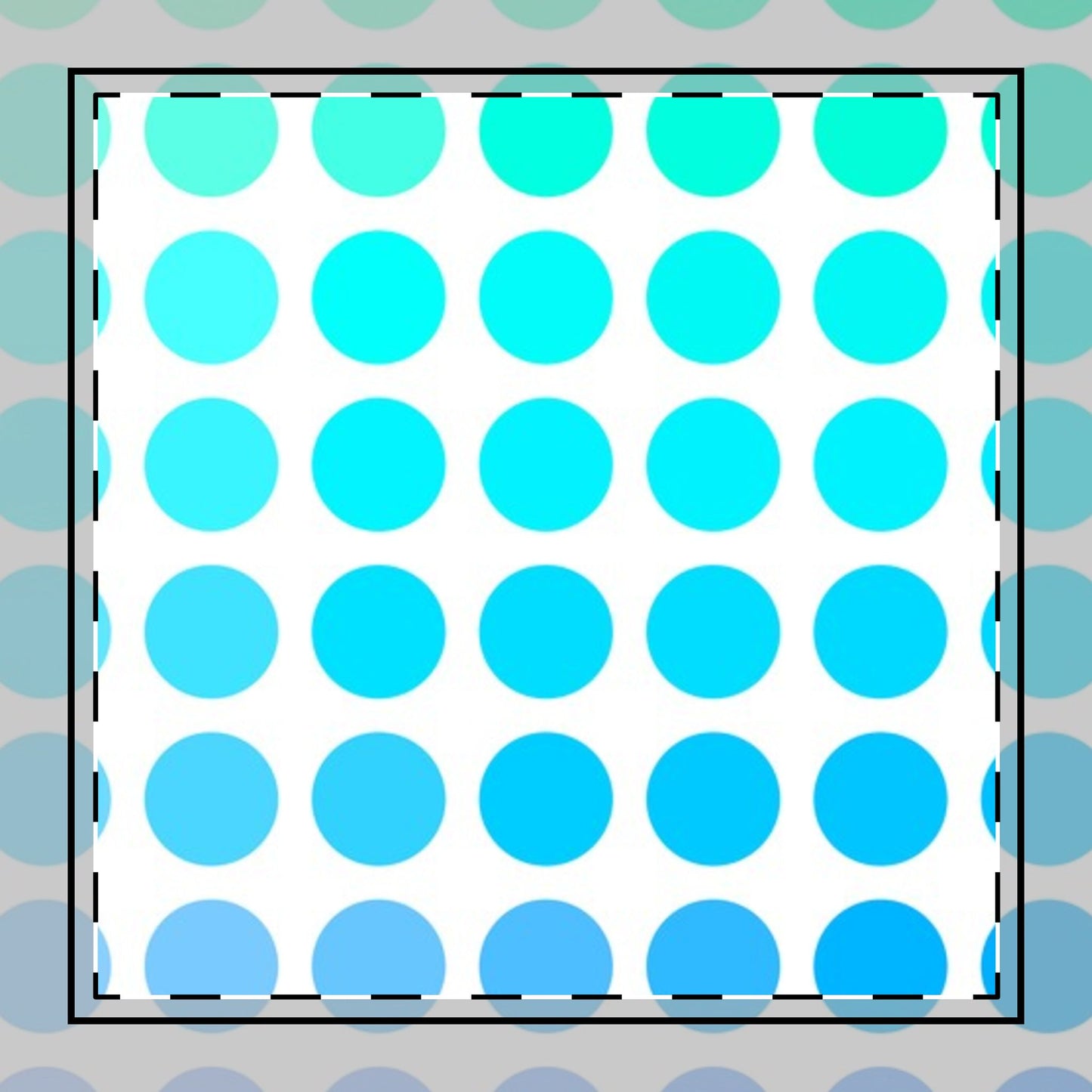 Polka Dot Joy Poly Twill Napkin, Aqua/Blue, Bright White Fabric Background