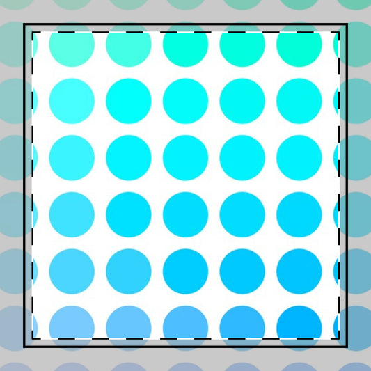 Polka Dot Joy Poly Twill Napkin, Aqua/Blue, Bright White Fabric Background