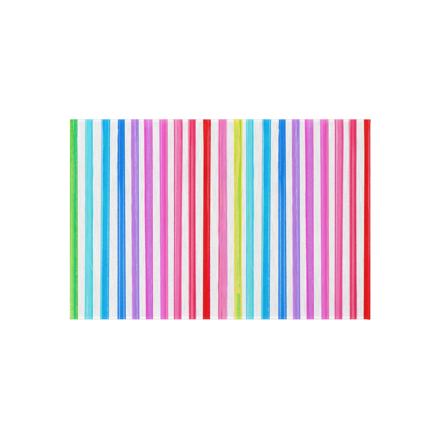 Indoor/Outdoor Rugs Magic of Watercolor Whimsy Stripes