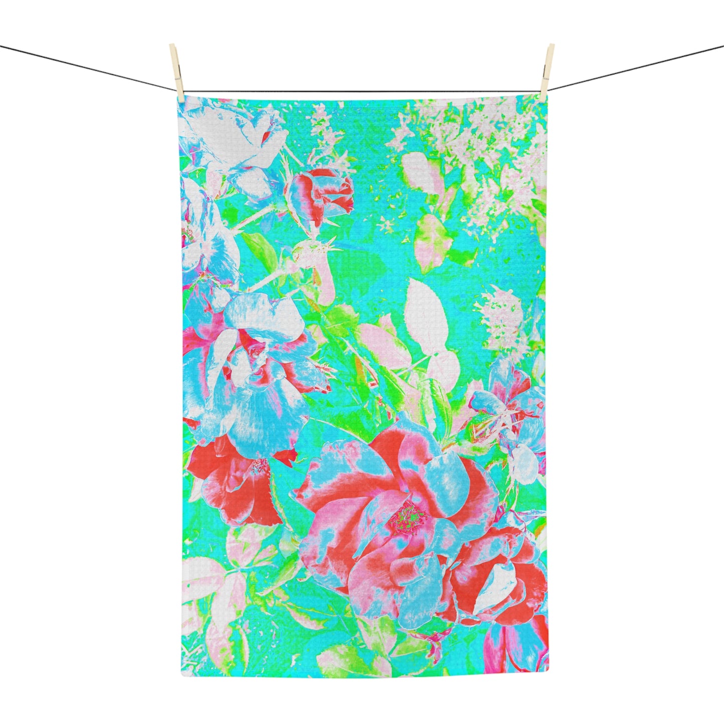 Dish Towels Microfiber Abstract Fluttering Botanical