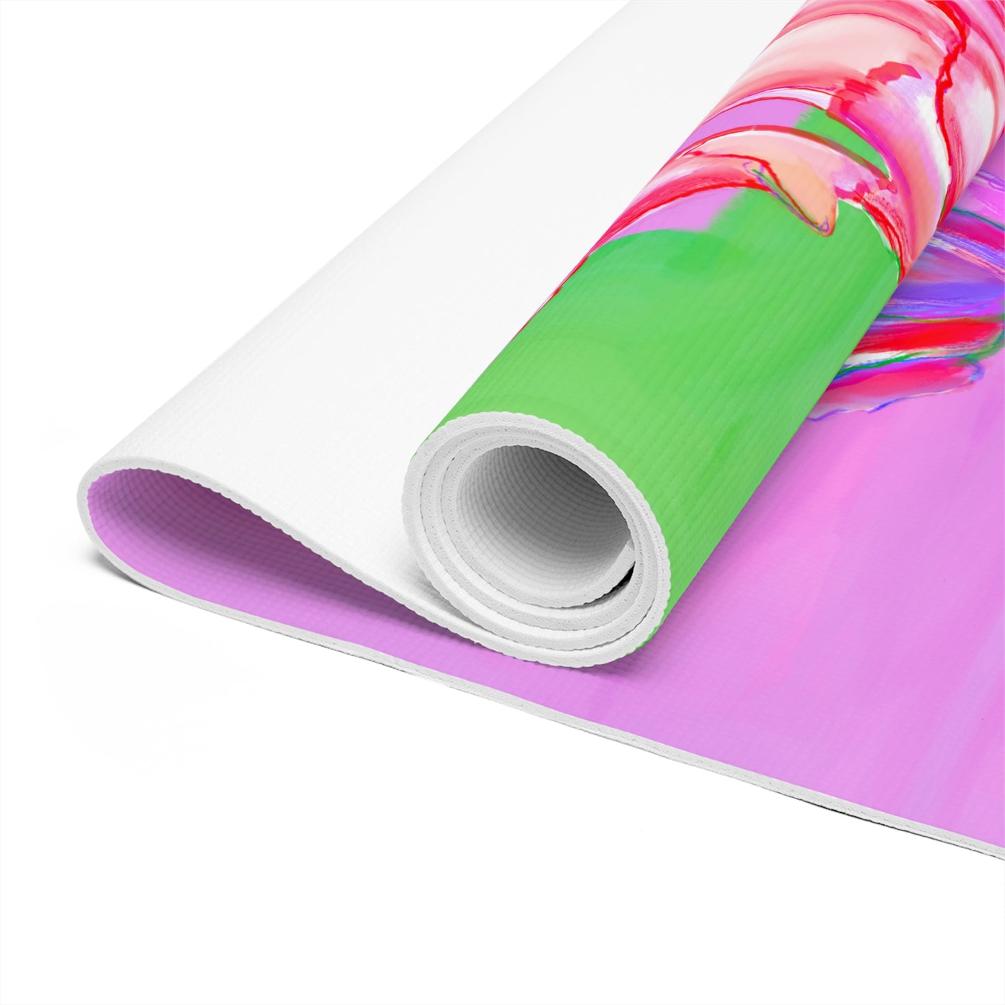 Vibrant Tulips Foam Exercise Mat