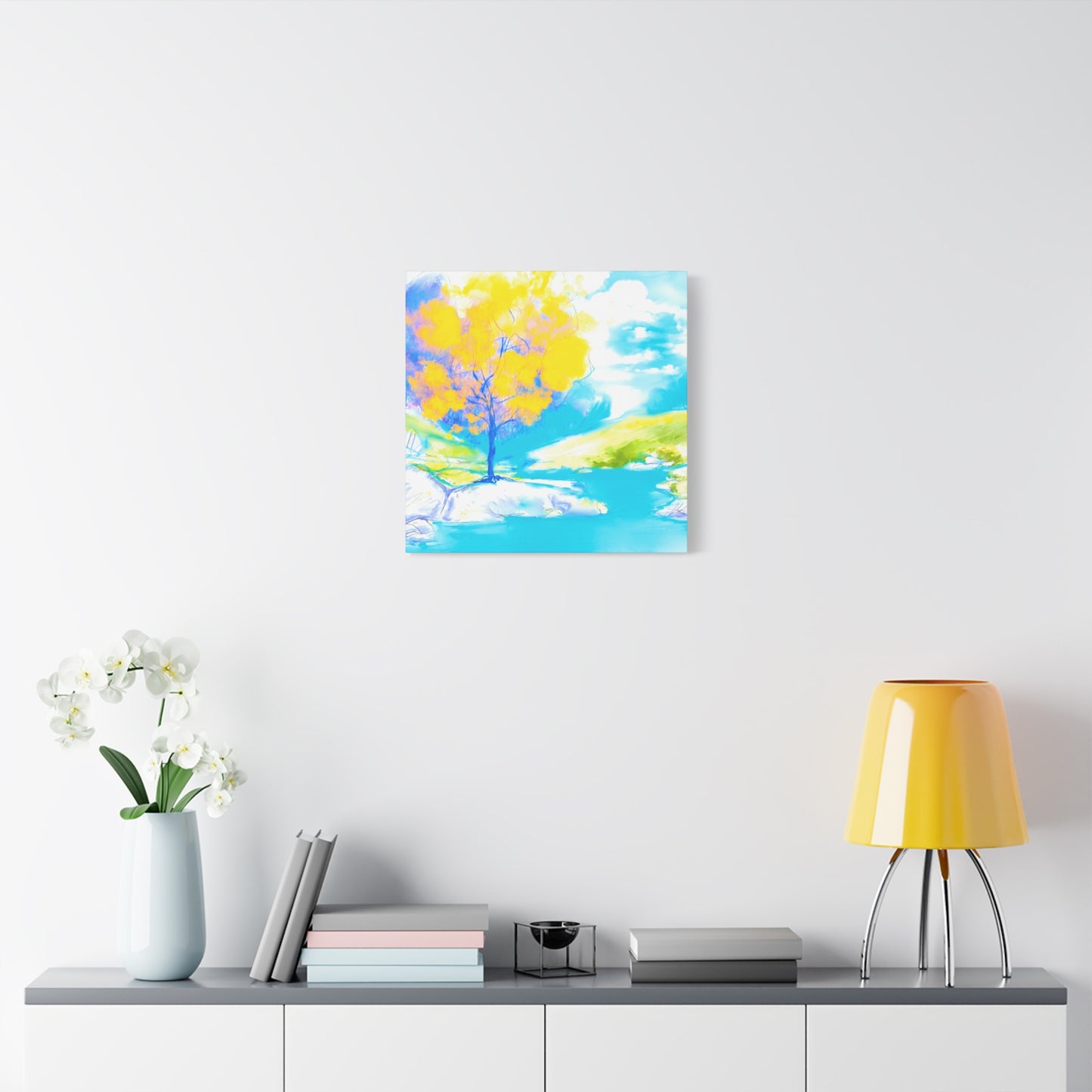Joyful Landscape Matte Canvas, Stretched, 1.25"