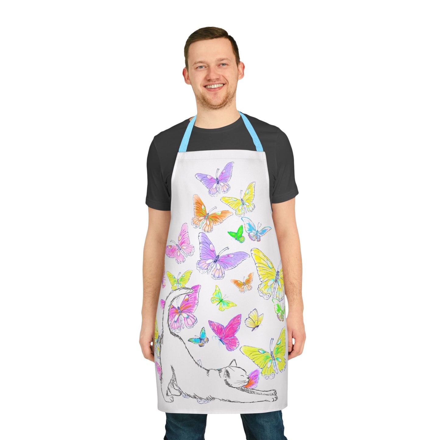Kitty Flutter Apron, 4-Color Straps