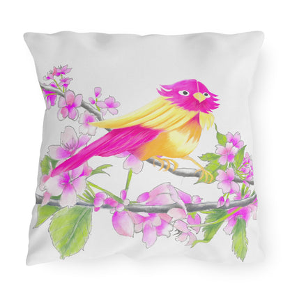 Outdoor Pillows Birdies & Cherry Blossom Branches