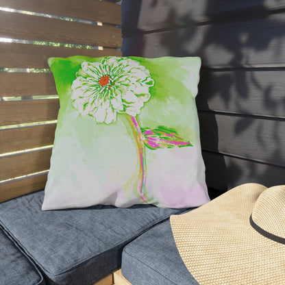 Outdoor Pillows Abstract Zinnia Color Story
