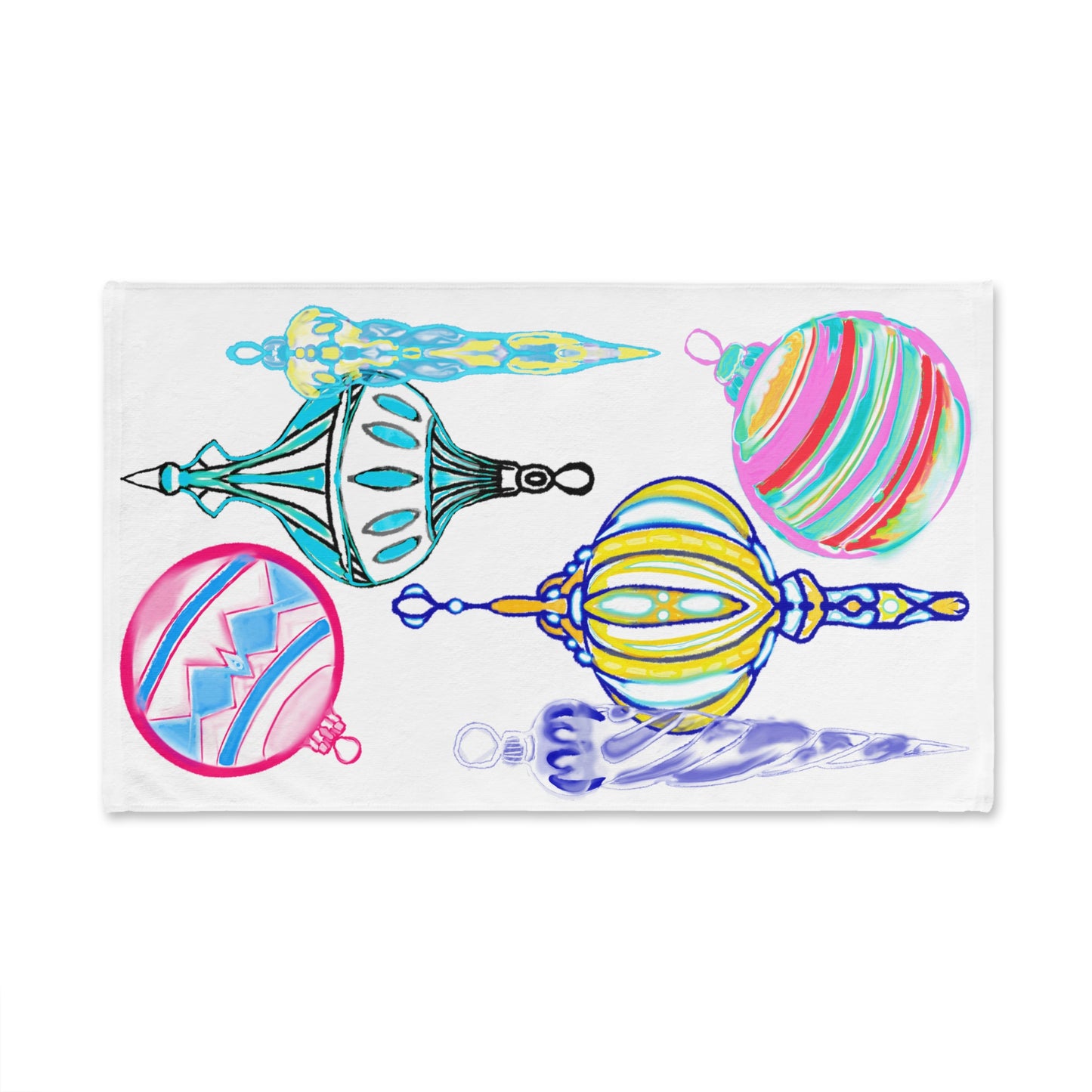 Hand Towel Merry Ornaments