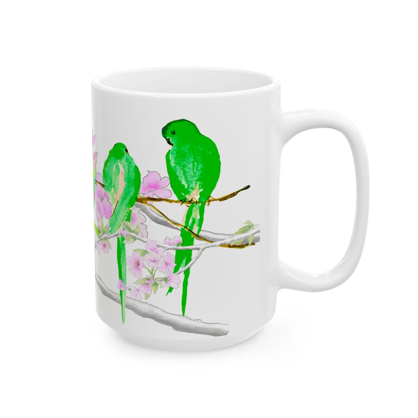 Mugs Blossoms & Birds Ceramic