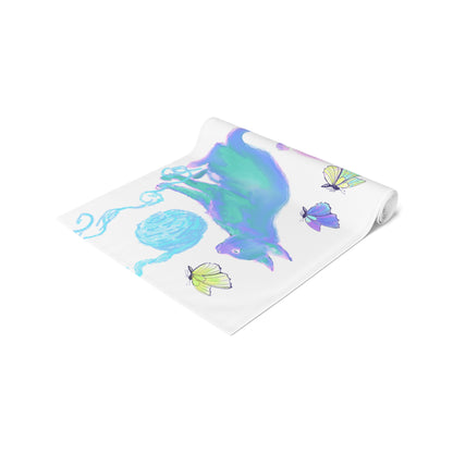 Colorful Cats Table Runner Colorful Cats (Cotton or Poly)