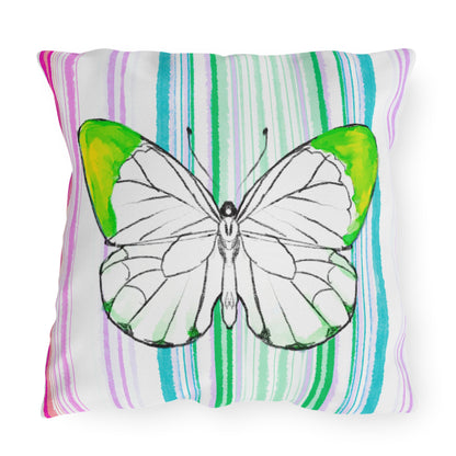 Copy of  Pillows Outdoor Watercolor Butterfly Whimsy