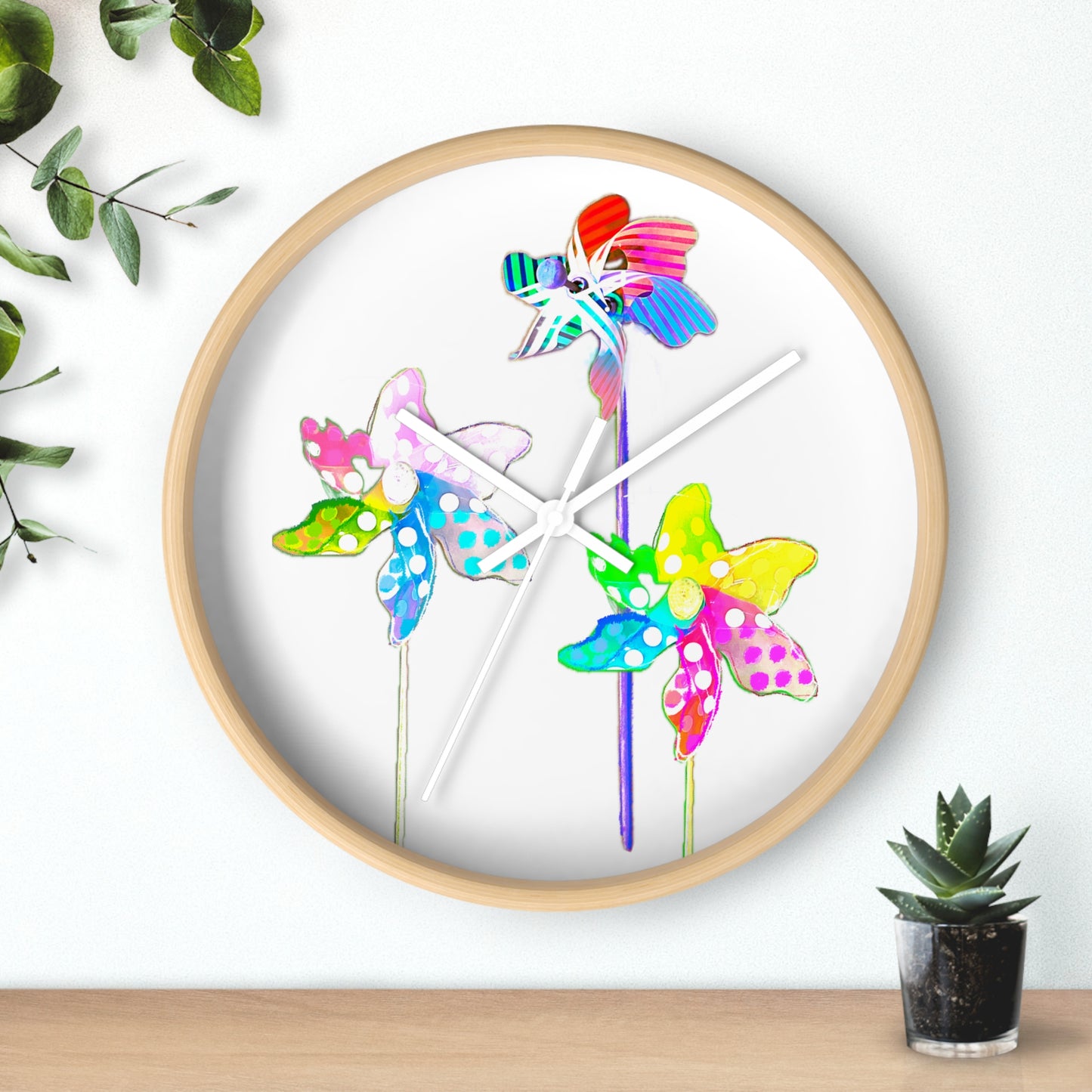 Celebrations Pin Wheel Wall Clock
