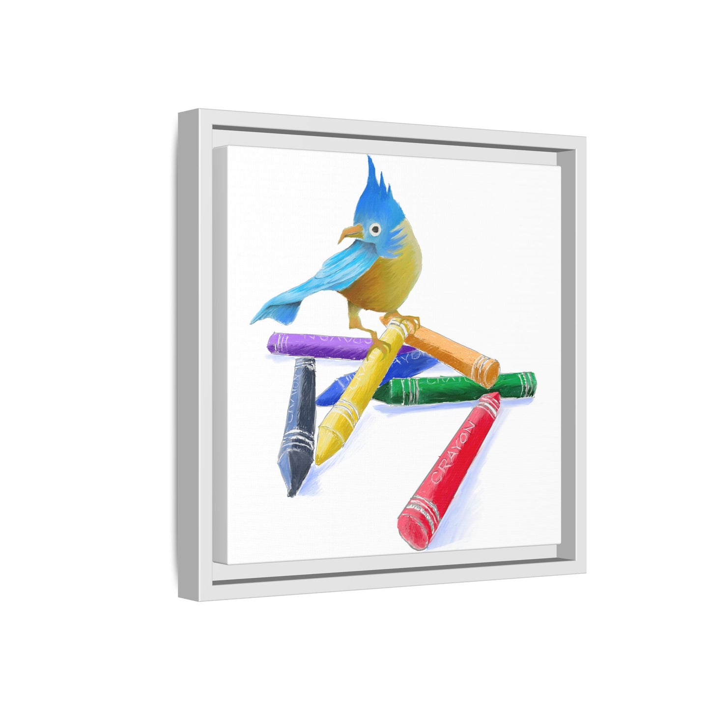Jolly Birds Matte Canvas Framed