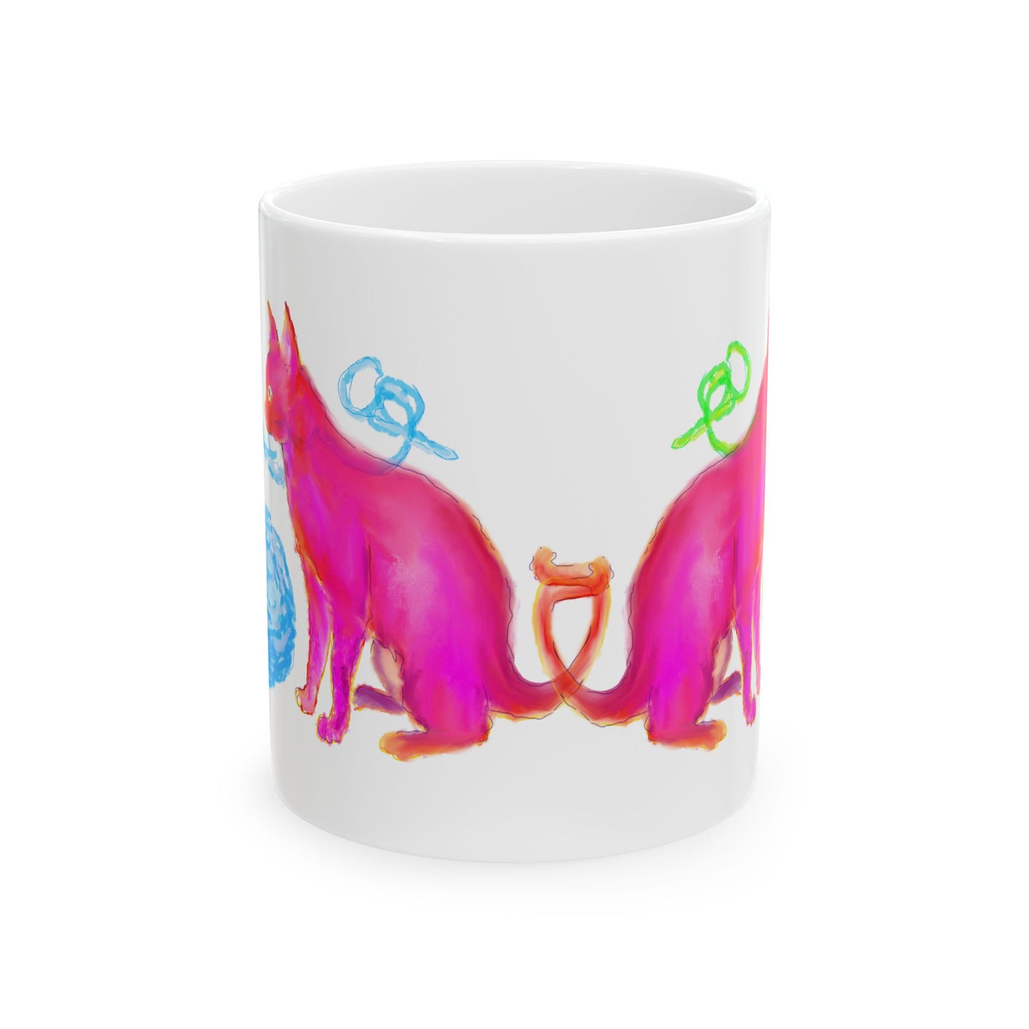 Mugs Ceramic  (11oz, 15oz) Whiskered Whimsy