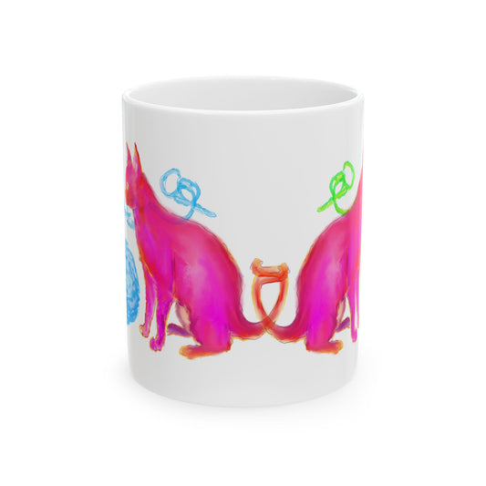 Mugs Ceramic  (11oz, 15oz) Whiskered Whimsy
