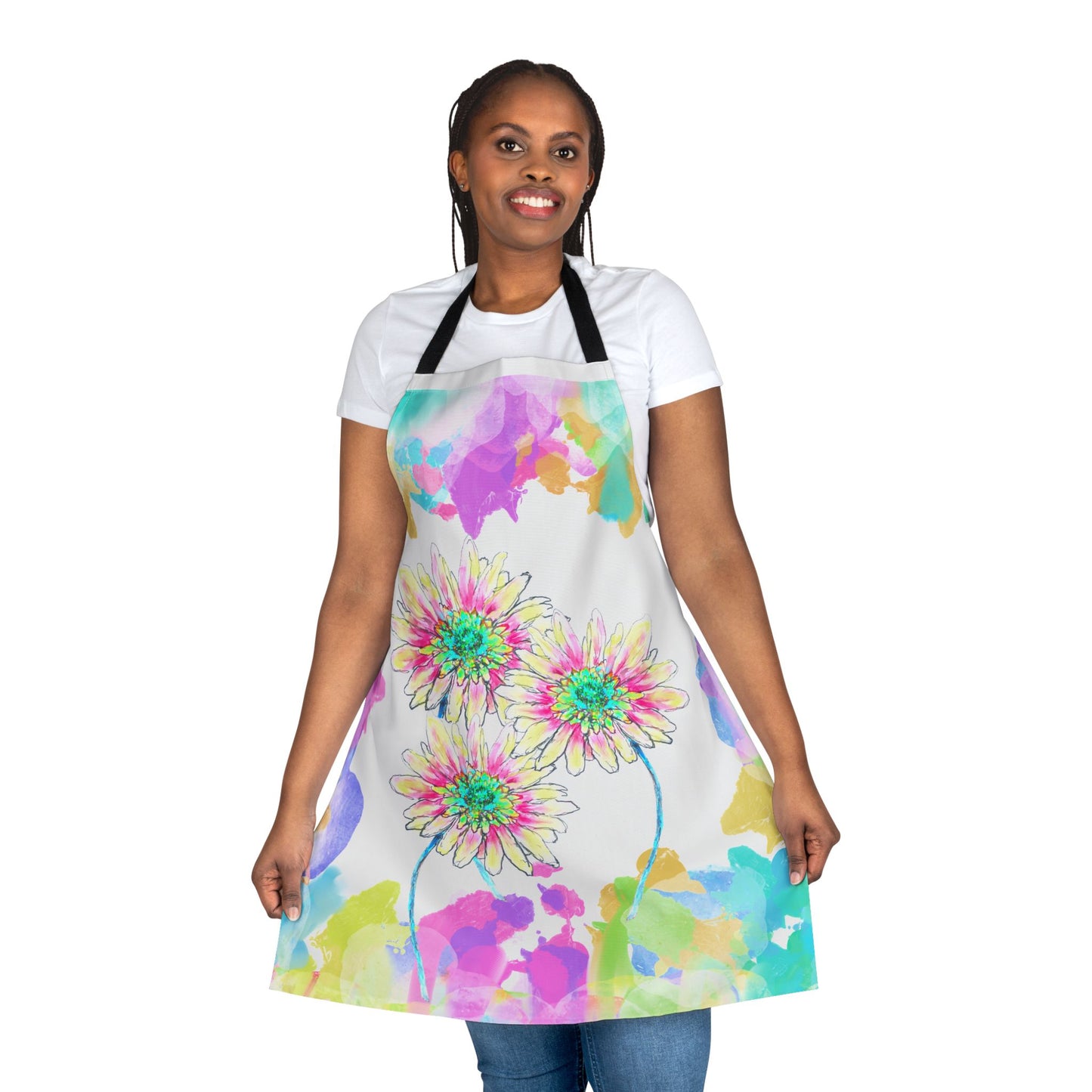 Zinnia Color Splash Apron
