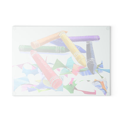 Glass Cutting Board Crayon Cut-Up