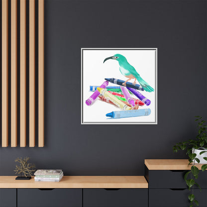 Jolly Birds Matte Canvas Framed