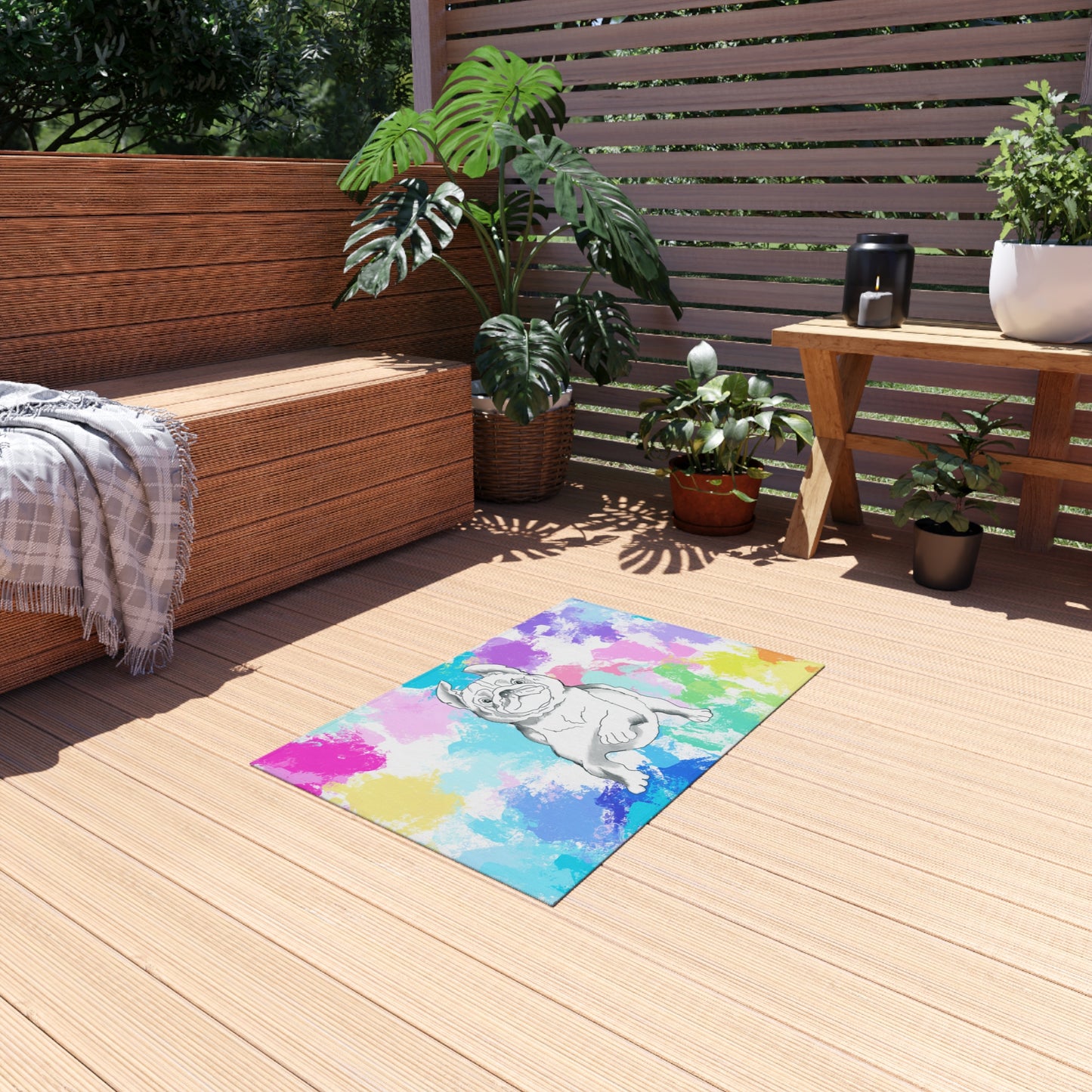 Indoor/Outdoor Rugs Color Dog Splash