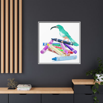 Jolly Birds Matte Canvas Framed