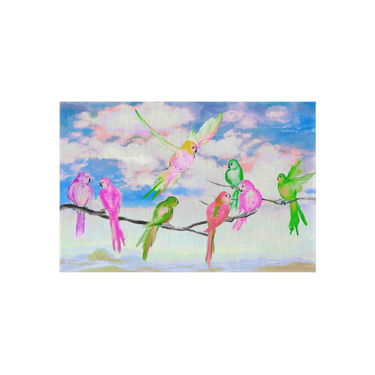 Indoor/Outdoor Rug Branch of Birds #1