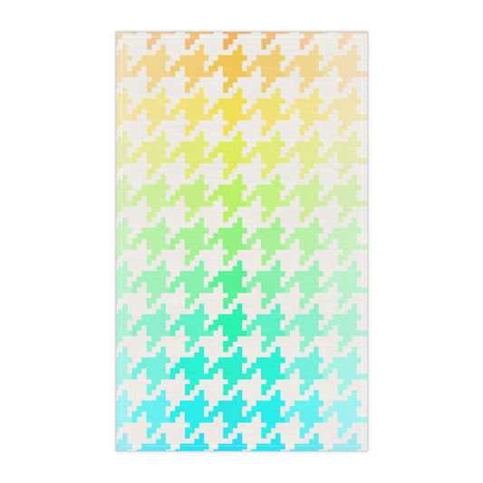 Houndstooth Fun Tea Towels (cotton, poly)