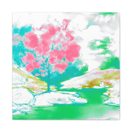 Joyful Landscape Matte Canvas, Stretched, 1.25"