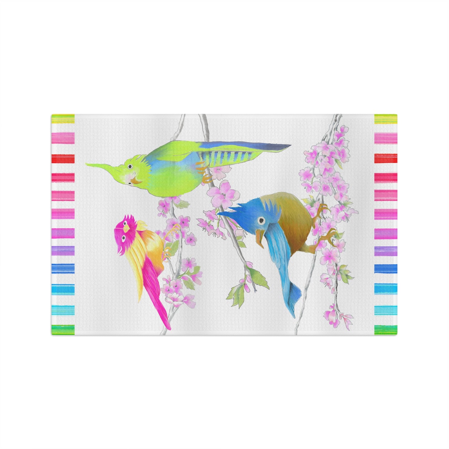 Jolly Birds Microfiber Tea Towel