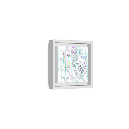 Butterfly Chroma Rain and Shine Matte Canvas, Framed (White)